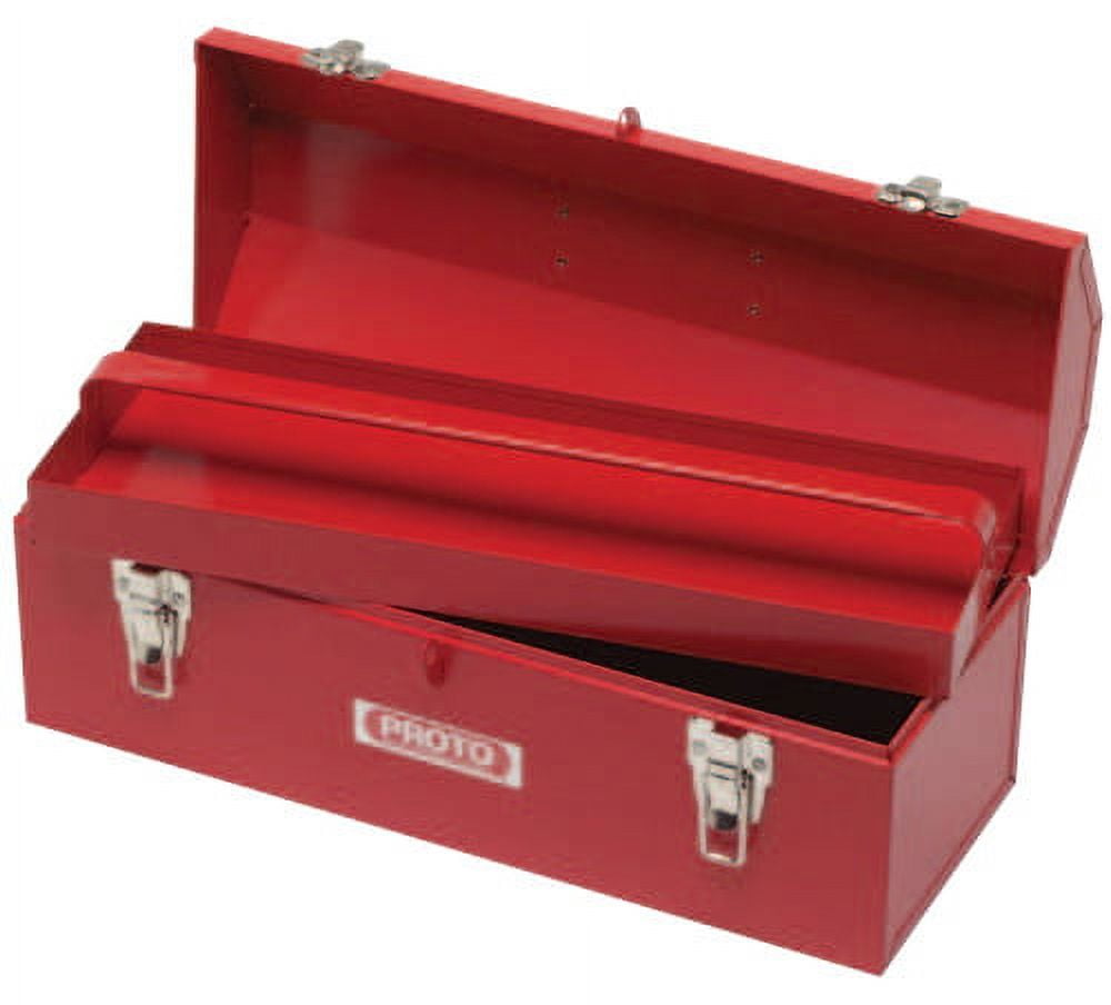 Proto Hip Roof Tool Boxes, 7 in D, Steel, Red