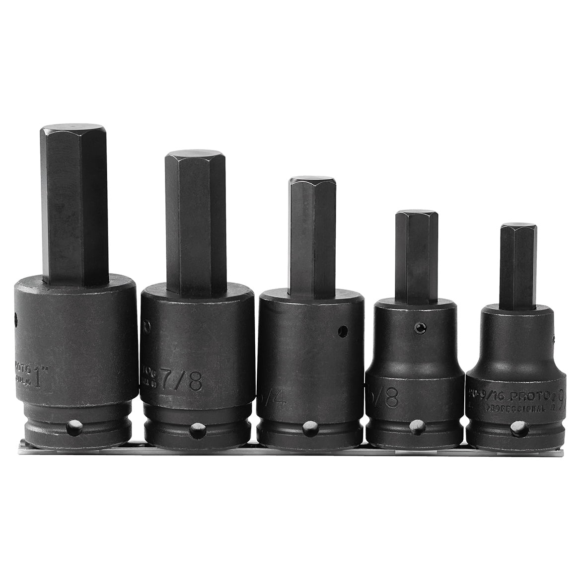Proto - 3/4" Drive 5Piece Impact Hex Bit Set (J07595)