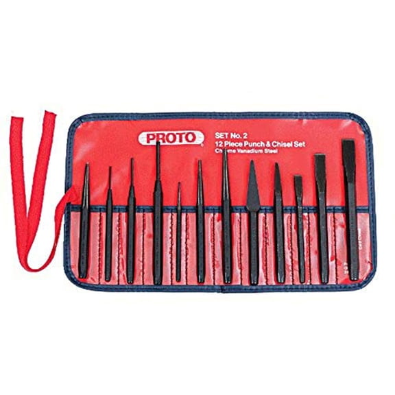 Stanley Proto J2S2 Proto Punch & Chisel Set, 12PC