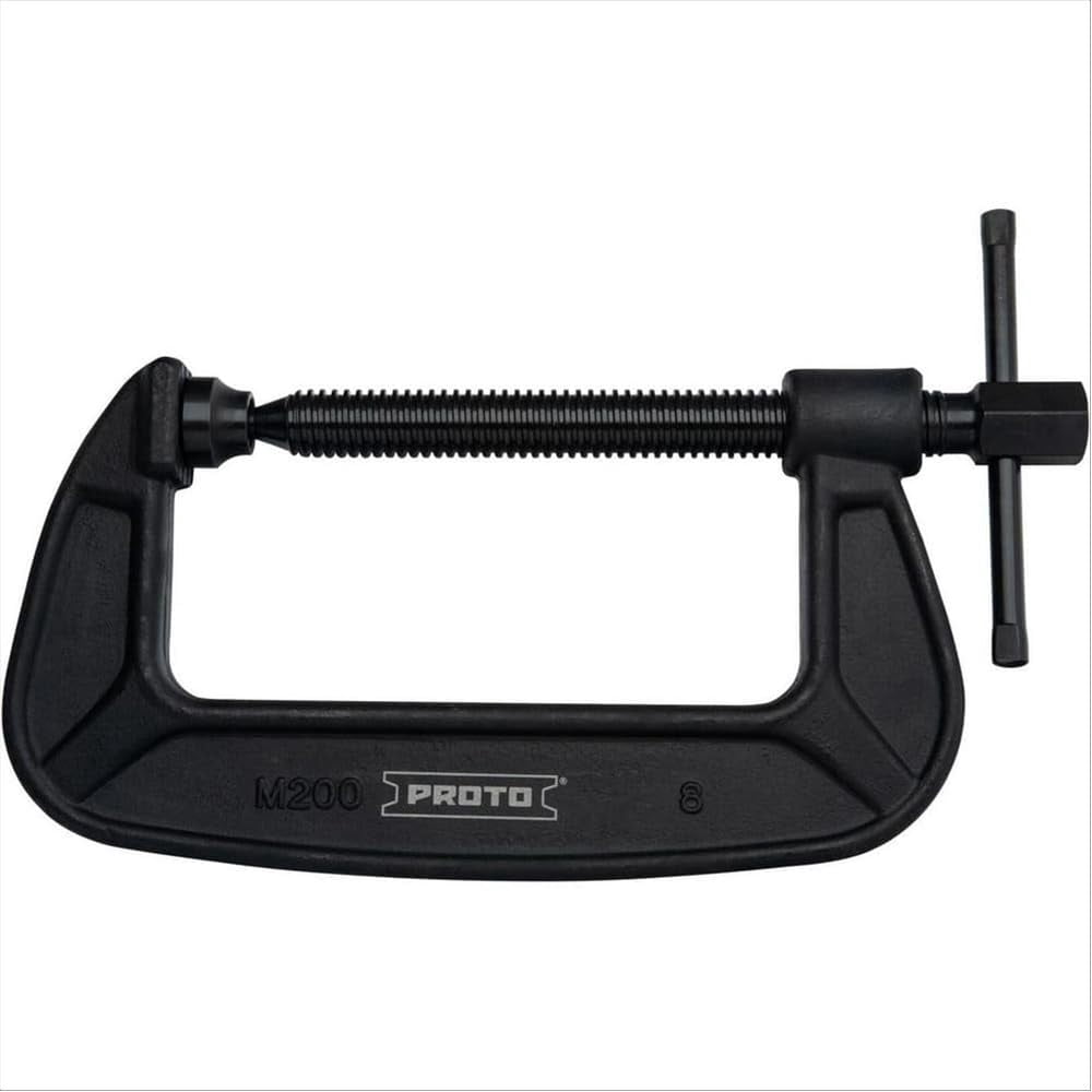 Proto J408A 8" Standard Service C-Clamp Heavy Duty Steel Frame Clamp Tool