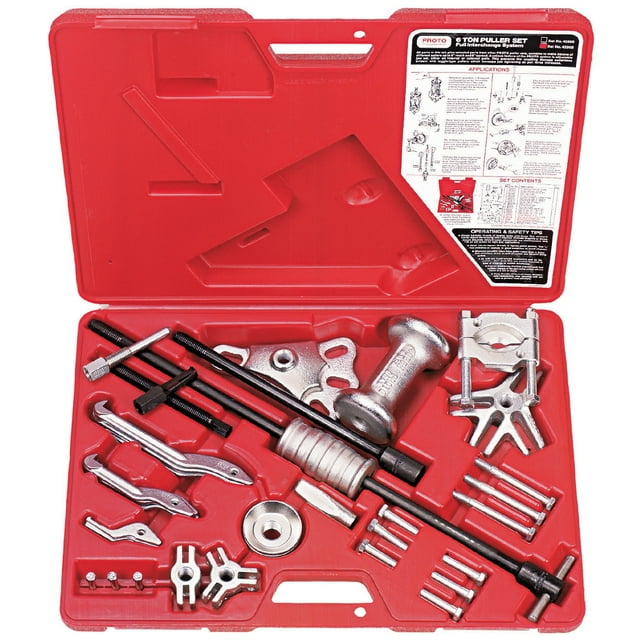 Proto J4290B 6-Ton Durable Fractional Internal/External Standard Puller Set