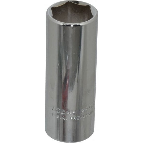 Proto J5024H Deep Hand Socket: 3/4" Socket, 6-Point Chrome-Plated