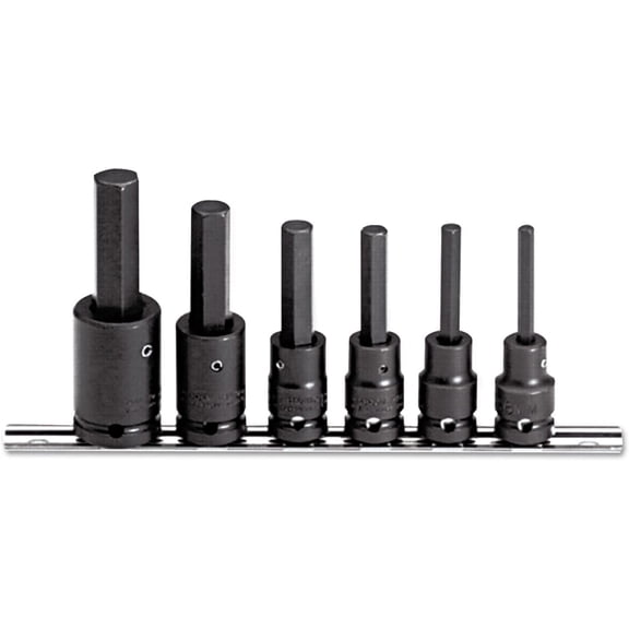 Proto J74252 Impct Skt St,Steel,Blk Oxd,6 mm to 17 mm