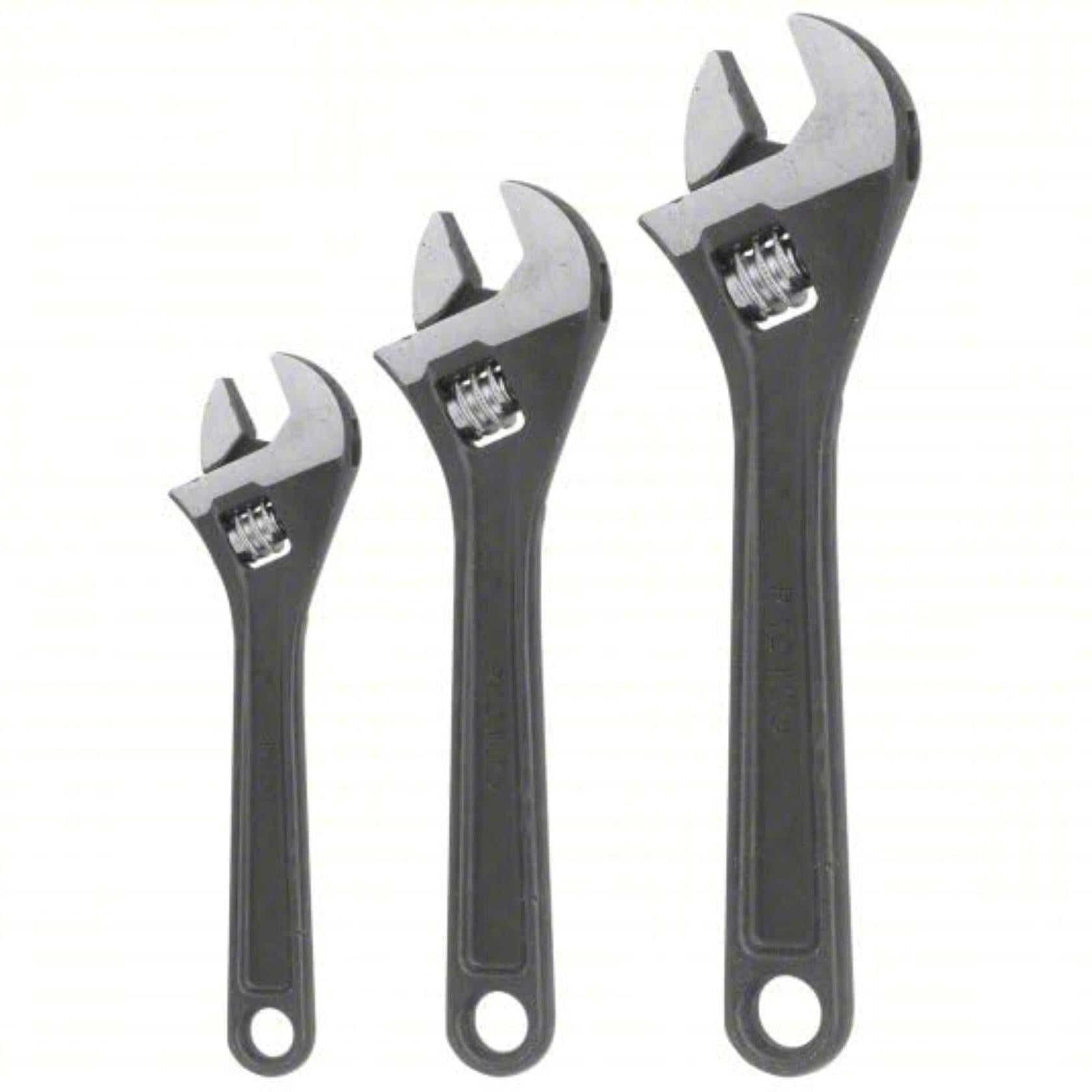 Proto Adjustable Black Oxide Wrench Set 3Pc