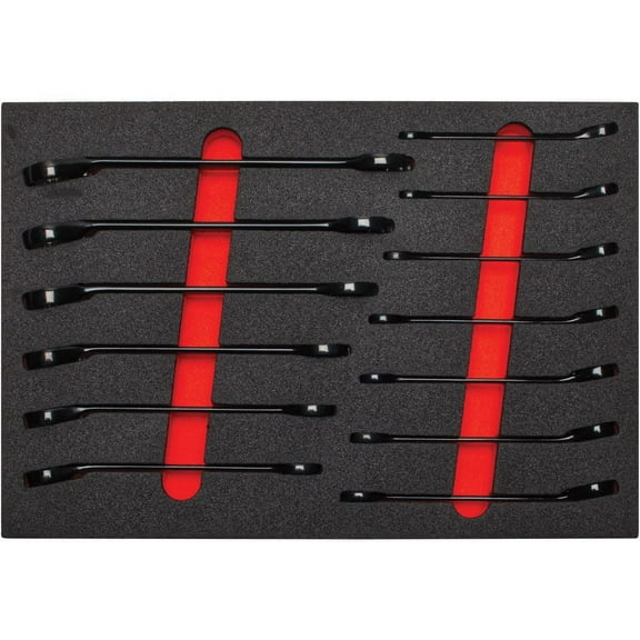 Proto Metric Combination Wrench Set 13Pc With Foam Insert