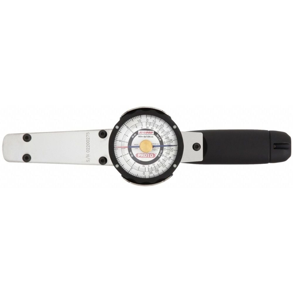 Proto 1/4 In Drive Dial Torque Wrench 2-10 Nm, 18-90 In-Lbs
