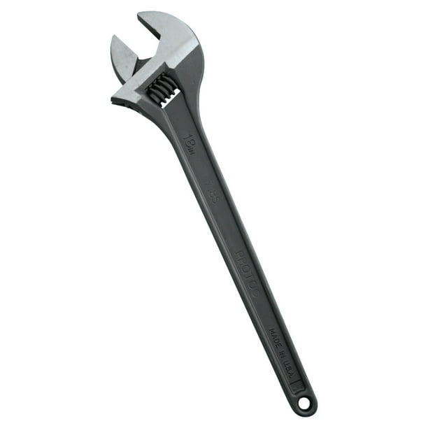 Proto Protoblack Adjustable Wrenches, 18 in Long, 2 1/16 in Opening