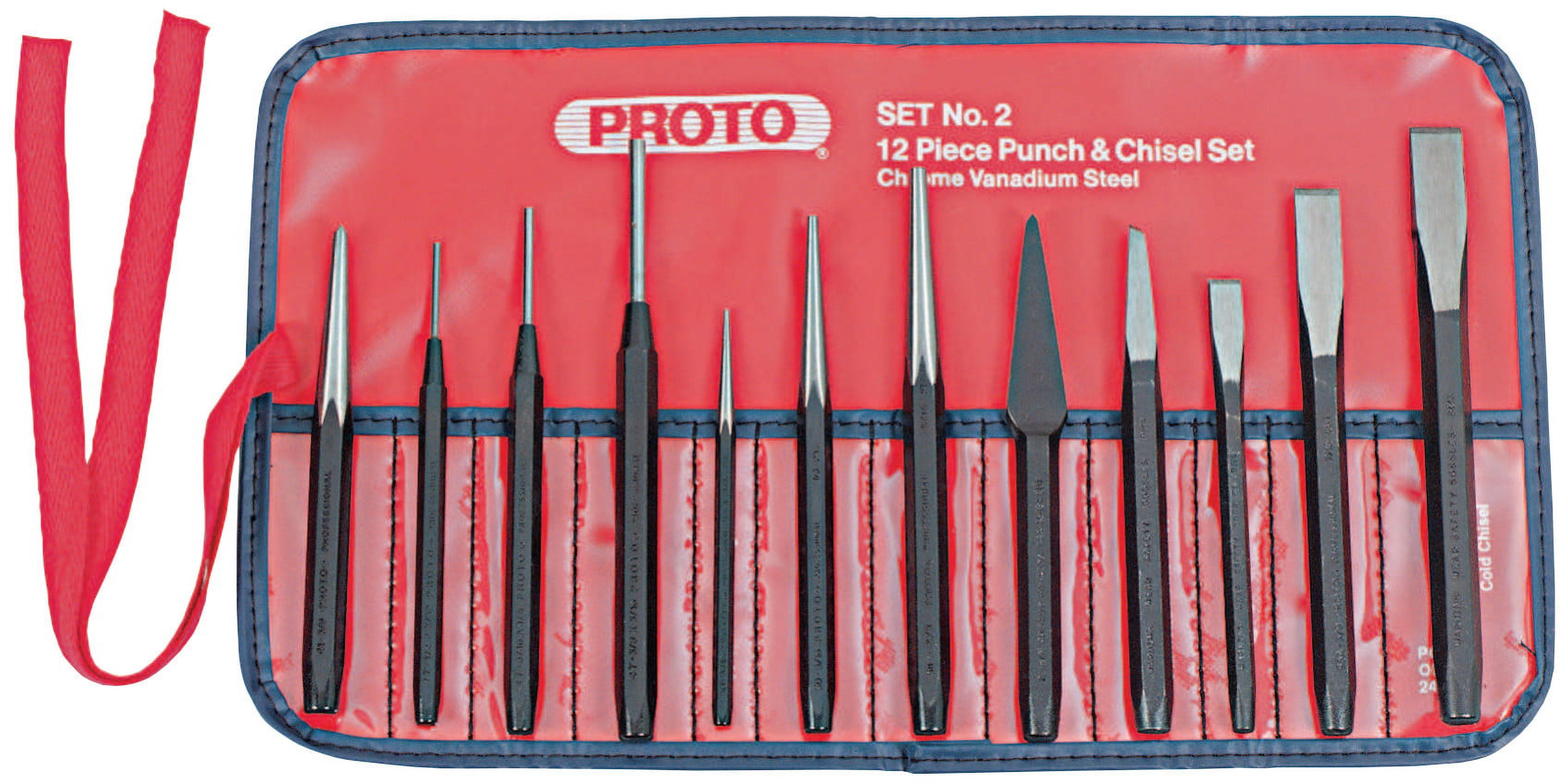 Proto Punch & Chisel Sets, English, 8 Punches, 3 Chisels