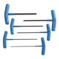 thumbnail image 1 of 6 Pc. Metric T-Handle Hex Key Sets, 6 per set, Hex Tip, Metric, 1 of 1