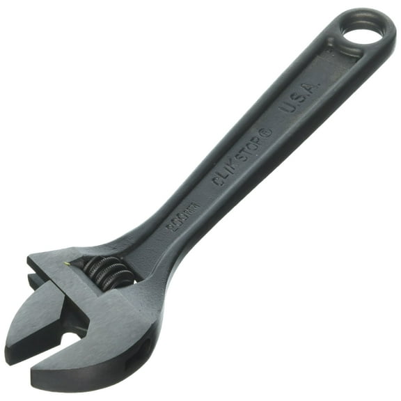 Proto Stanley J708SL Clik-Stop Adj Wrench 8 Inch, Black