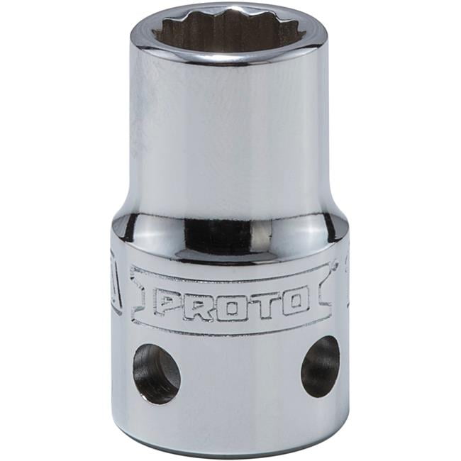 Proto Tether-Ready Deep Socket, 1/2" D, 12mm, 1 31/64"L, 12Pt, EA (577-5412M-TT)