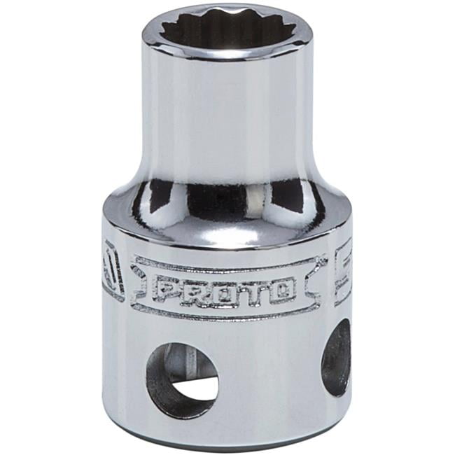 Proto Tether-Ready Deep Socket, 3/8" D, 5/16", 1 3/32" L, 12Pt, EA (577-5210-TT)