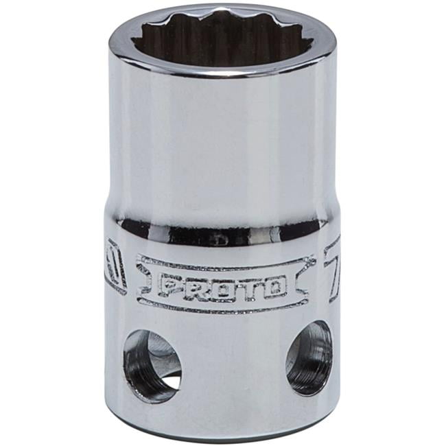 Proto Tether-Ready Deep Socket, 3/8" D, 7/16", 1 3/32" L, 12Pt, EA (577-5214-TT)