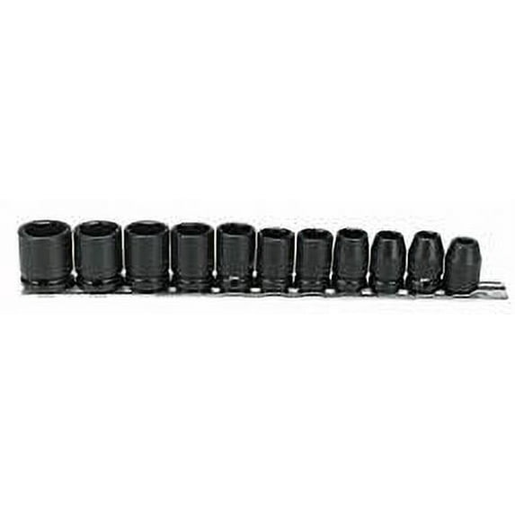 Proto Torqueplus 11 Pc Metric Impact Socket Set, 3/8", 6 Point, SET (577-72202)