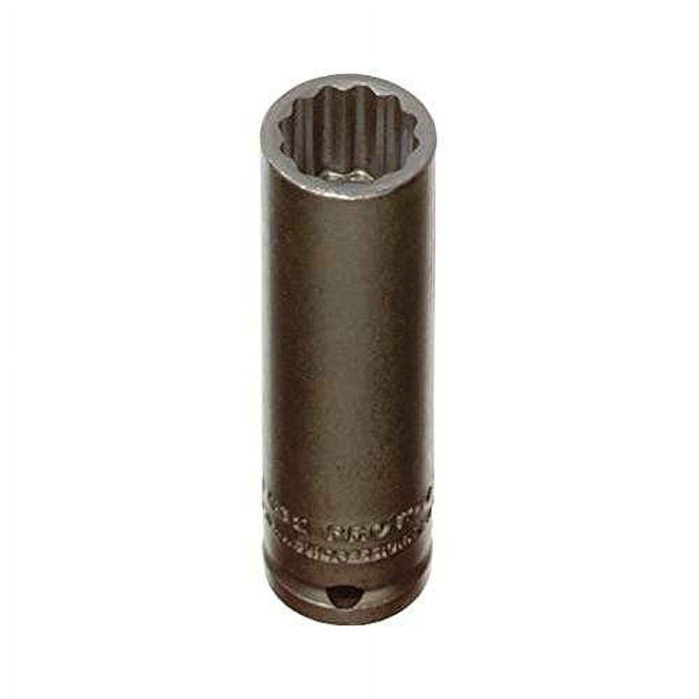 Proto Torqueplus Deep Impact Socket, 1/2" Drive, 7/16", 12 Points, EA (577-7314)
