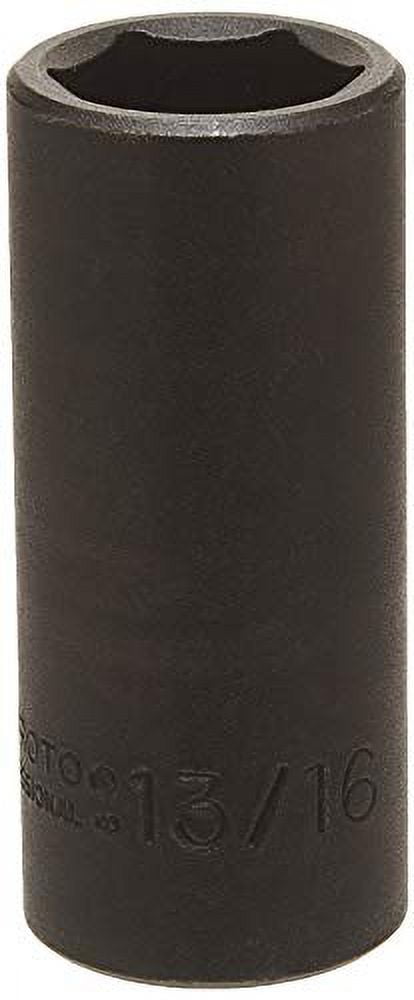 Proto Torqueplus Deep Impact Socket, 3/8" Drive, 13/16", 6 Pts, EA (577-7726H)