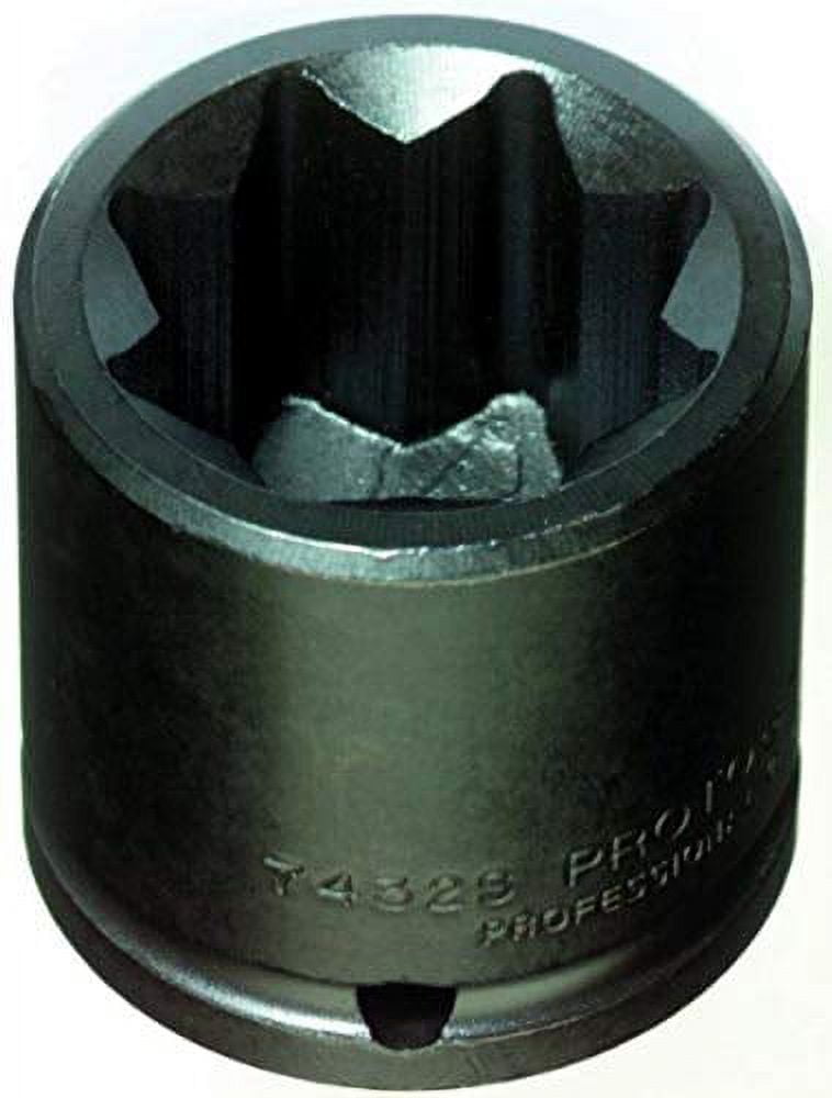 Proto Torqueplus Impact Socket, 1/2" Drive, 1/2" Opening, 8 Pts, EA (577-7416S)