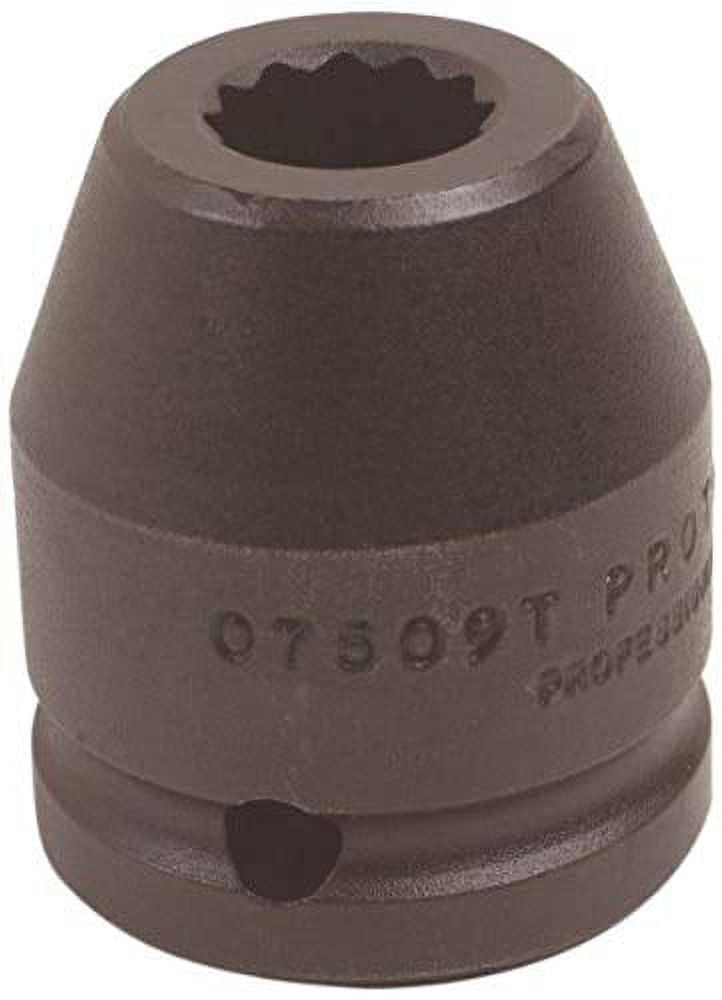Proto Torqueplus Impact Socket, 3/4" Drive, 1" Opening, 12 Pts, EA (577-07516T)