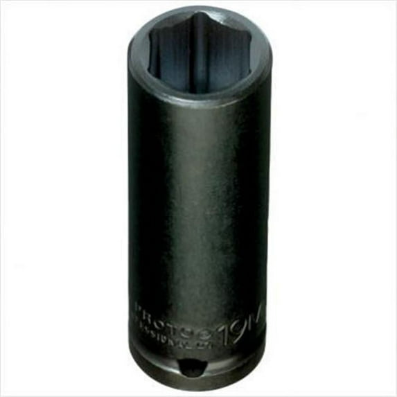 Proto Torqueplus Metric Deep Impact Socket, 1/2" Dr, 14mm, 6 Pt, EA (577-7314M)
