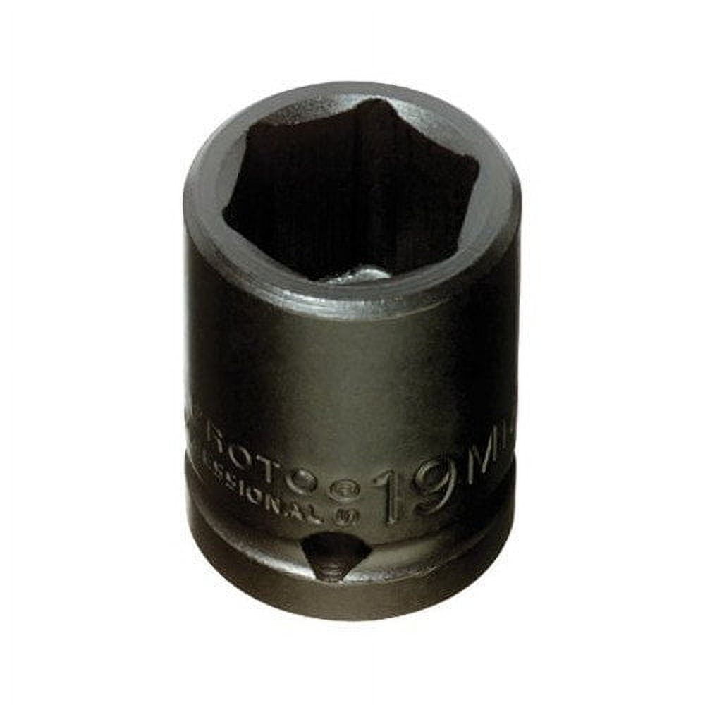 Proto Torqueplus Metric Impact Socket, 1/2" Drive, 14mm, 12 Pts, EA (577-7414MT)