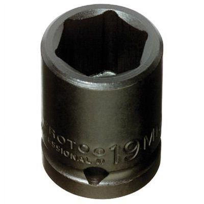 Proto Torqueplus Metric Impact Socket, 1/2" Drive, 17 mm, 6 Pts, EA (577-7417M)