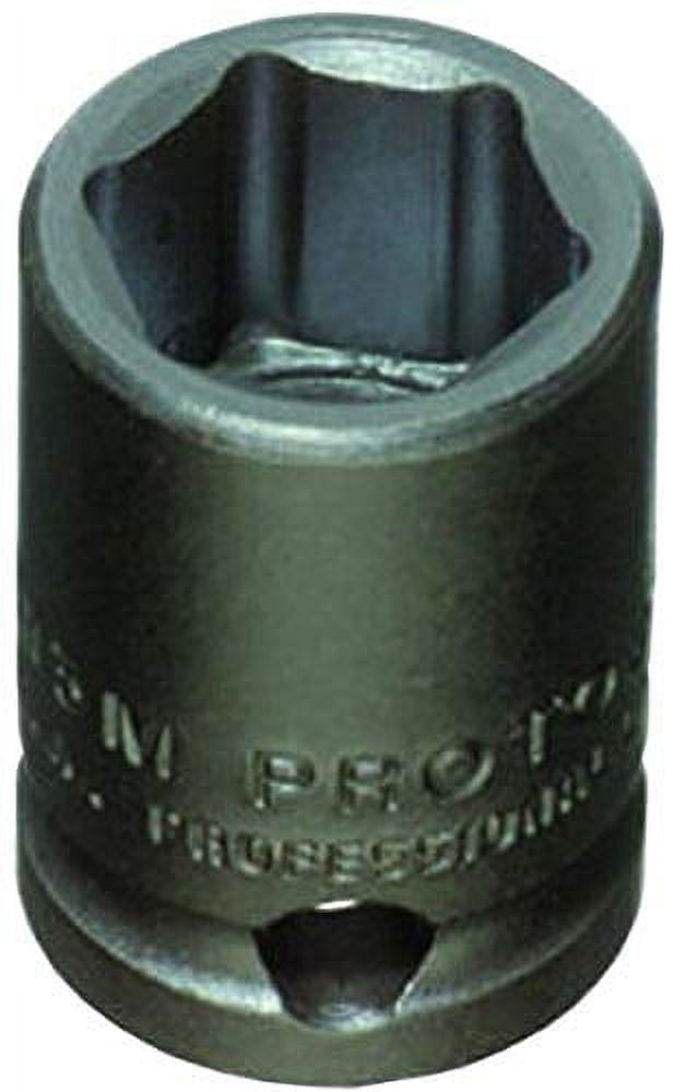 Proto Torqueplus Metric Impact Socket, 3/8" Drive, 19 mm, 6 Pts, EA (577-7219M)