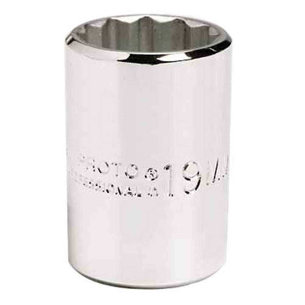 Proto Torqueplus Metric Socket 1/2", 1/2" Drive, 22 mm, 12 Point, EA (577-5422M)