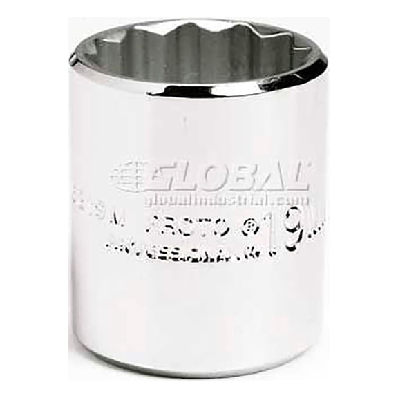Proto J5218M 18mm Socket 3/8in Drive 12 Point Chrome Hand Tool Metric