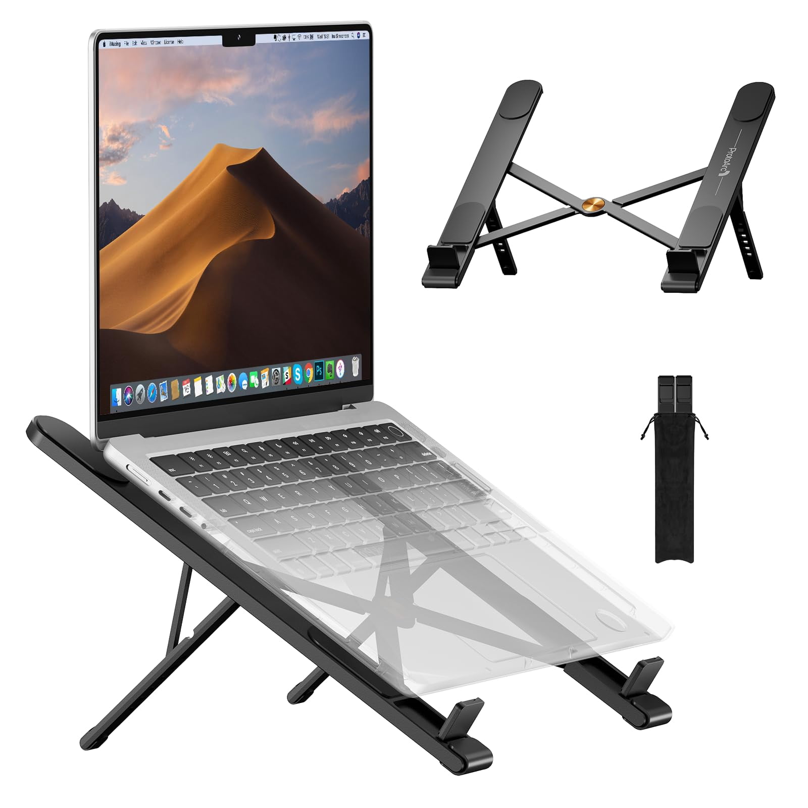 ProtoArc Laptop Stand for Desk, CS100 Portable Laptop Stand, Aluminum ...