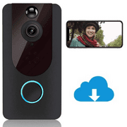 ProtoArc Wireless Smart Doorbell, 1080P Video Doorbell Camera, Free Cloud Storage