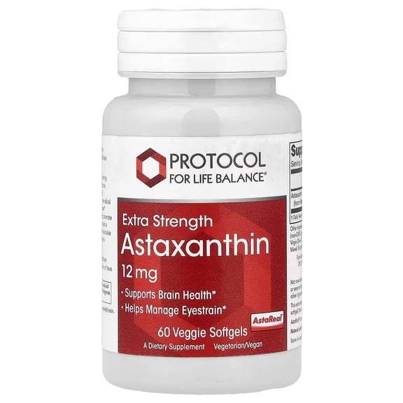 Protocol Astaxanthin 12 mg 60 Veggie Softgels 60 servings