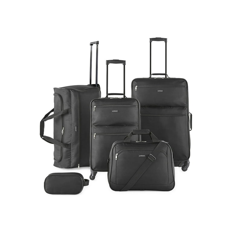 Protocol Bowden Softside Luggage Set NEW BLACK ONE SIZE