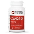 thumbnail image 1 of Protocol CoQ10 400mg with Vitamin E - Heart Health Support - 60 Softgels, 1 of 8