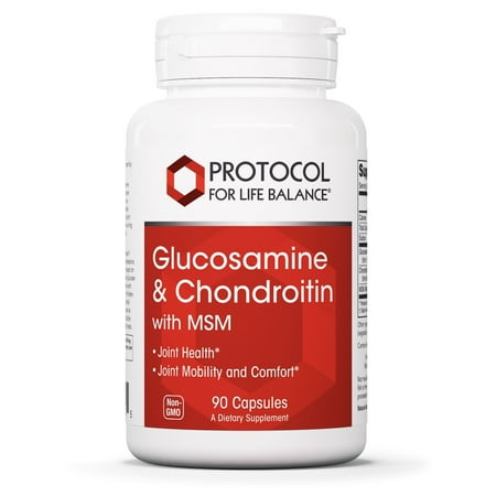 Protocol For Life Balance - Glucosamine and Chondroitin with MSM - 90 Capsules