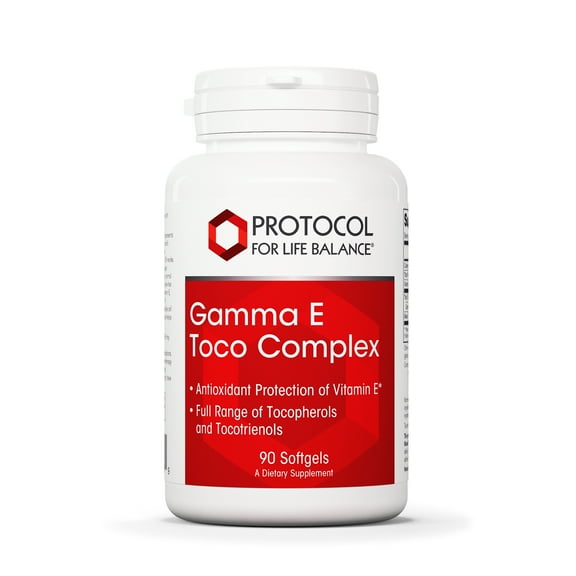 Protocol Gamma E Toco Complex - Vitamin E 300mg - Antioxidant - 90 Softgels