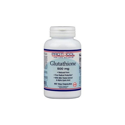 Protocol Glutathione 500mg Milk Thistle, AlphaLipoic Acid 60 Veg