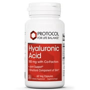 Protocol Hyaluronic Acid 100mg - Joint, Skin, and Eye - 60 Veg Caps