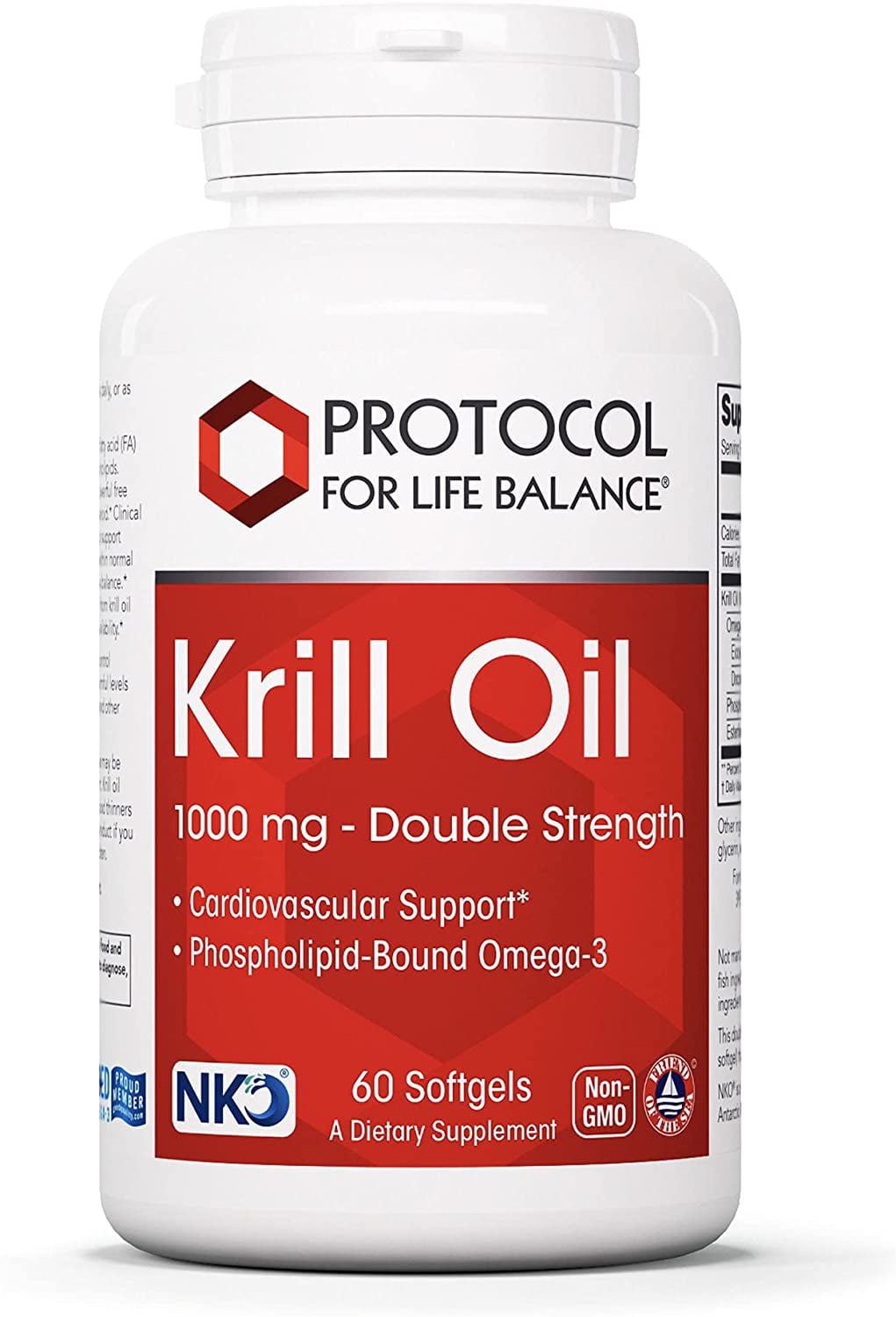 Protocol Krill Oil 1,000mg - EPA Supplement with Omega-3 Fatty