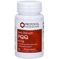 thumbnail image 1 of Protocol For Life Balance - PQQ 40mg (Extra Strength) - with Alpha Lipoic Acid, Mitochondrial Support, Helps Energy Boost, Supports Heart Health, Cognitive Function - 50 Veg Capsules, 1 of 6