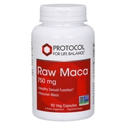 Protocol Maca 750 mg Peruvian Root Powder 90 Vegetarian Capsules, 90 servings