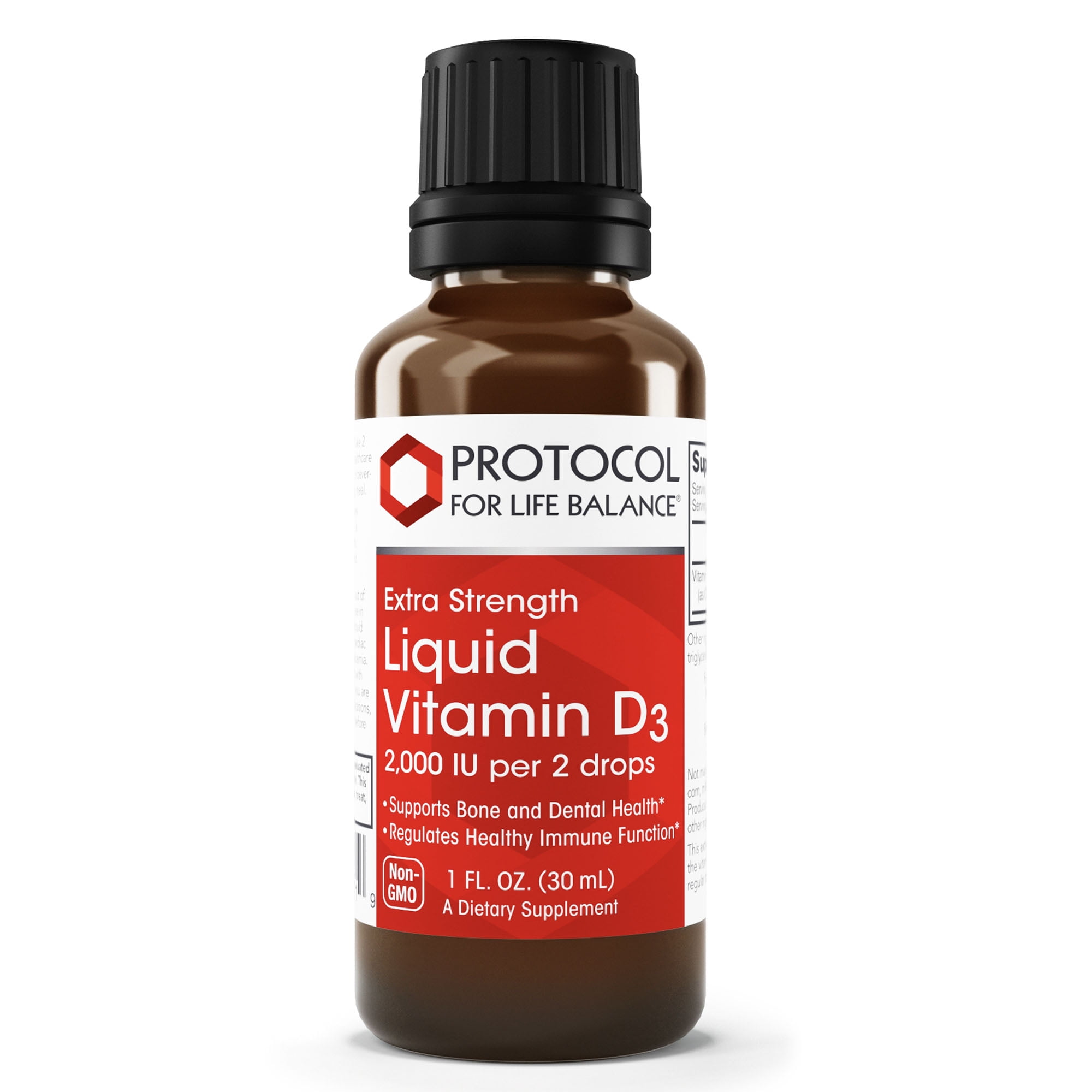 Protocol Liquid Vitamin D3 2,000 IU Immune Support, Strong Bones