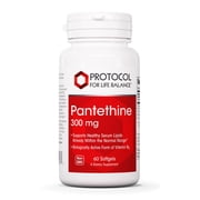 Protocol Pantethine 300mg - Active Form of Vitamin B5 - Liver Support* - Support Cholesterol Already Within Normal Range* - Pantethine Vitamin Supplement - 60 Softgels