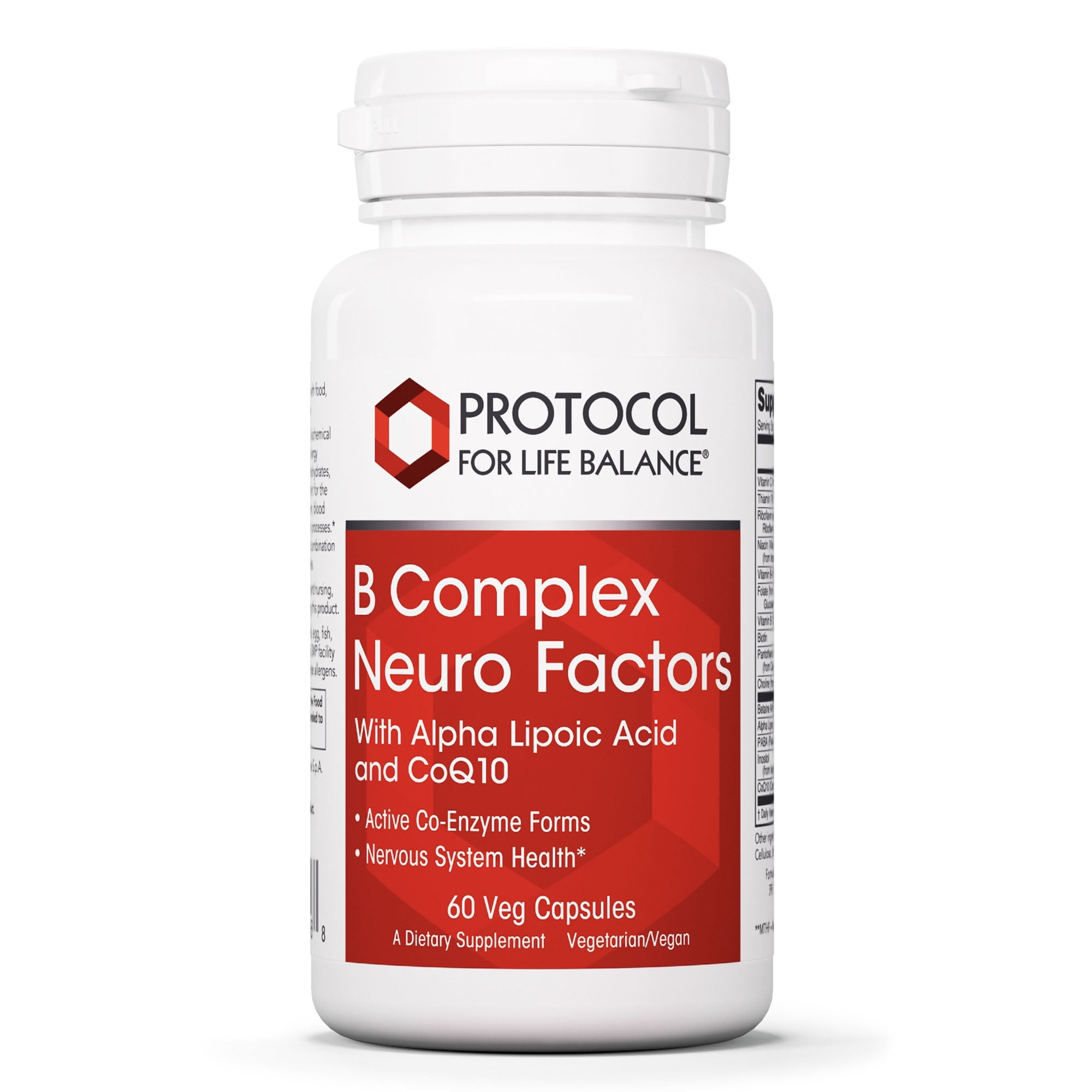 Protocol for Life Balance B Complex Neuro Factors - 60 Veg Caps