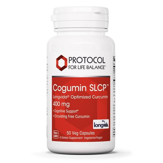 Protocol for Life Balance Cogumin SLCP - Longvida Curcumin 400mg - 50 Veg Caps