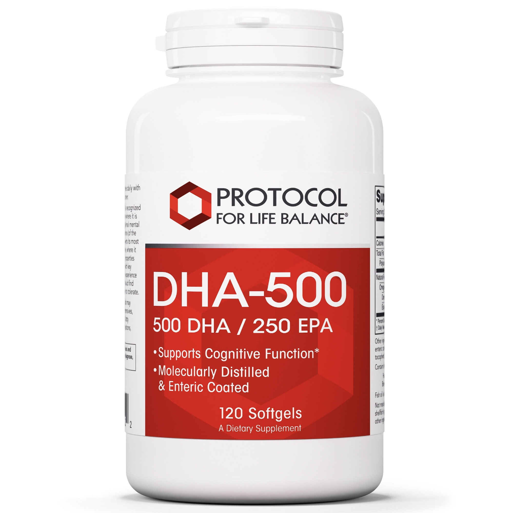 Protocol for Life Balance DHA 500 mg - EPA 250 mg - Omega-3 - 120 Softgels