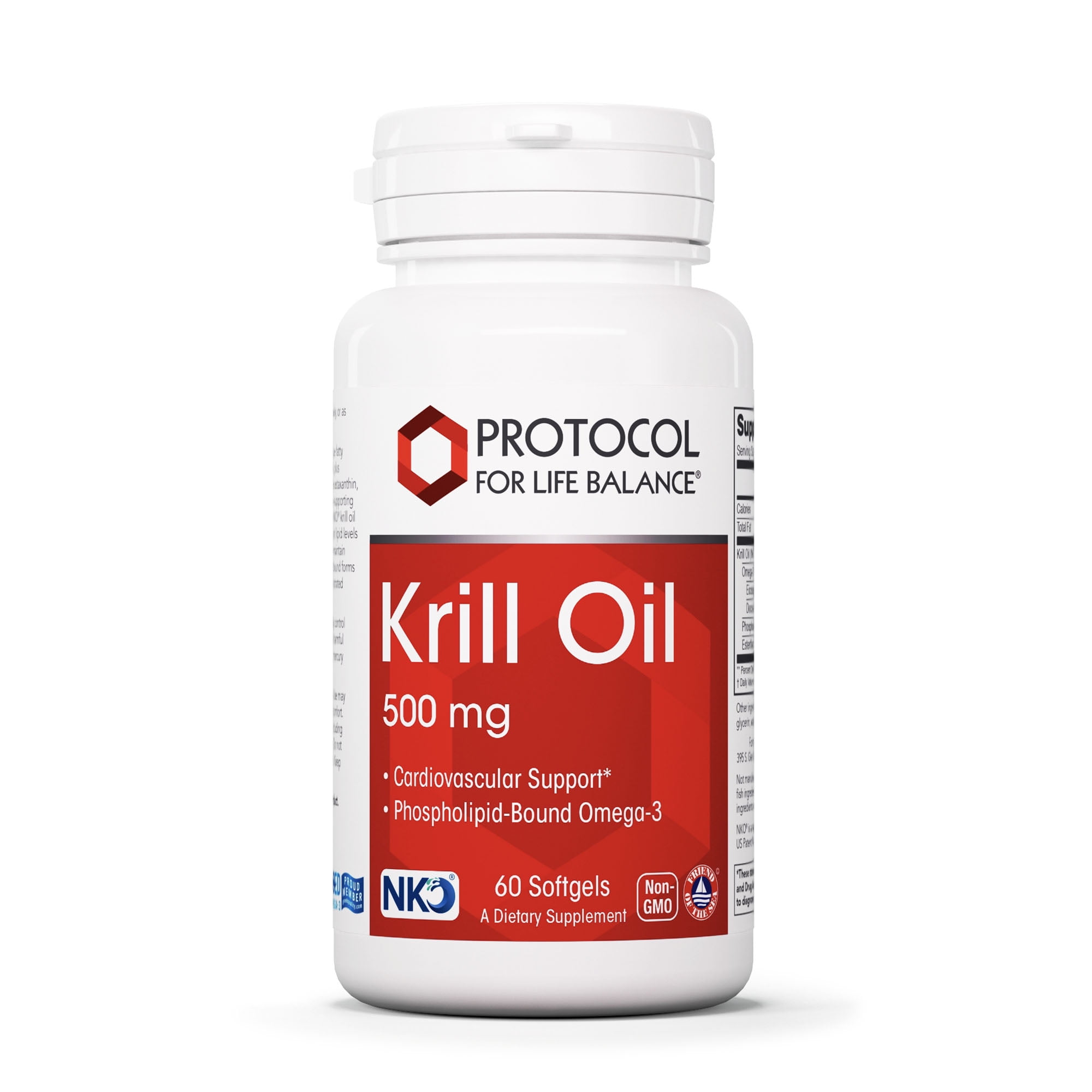 Protocol for Life Balance Krill Oil 500 mg - 60 Softgels - Walmart.com