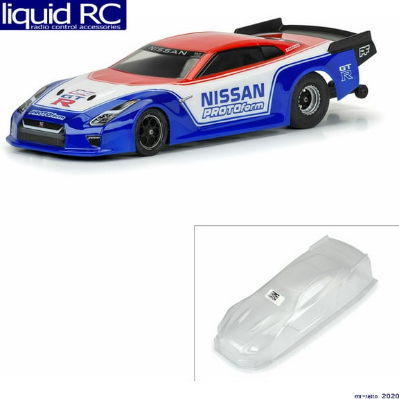 Protoform 159200 1/16 Nissan GTR R35 Pro Md Clear Body: Losi Mini Drag