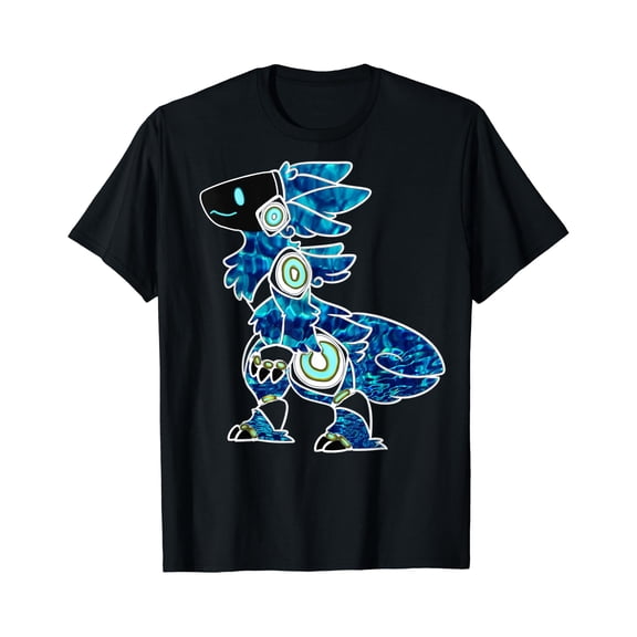 Protogen Furry Fursuit Fursona , Sea Blue pattern T-Shirt, Birthday Gift