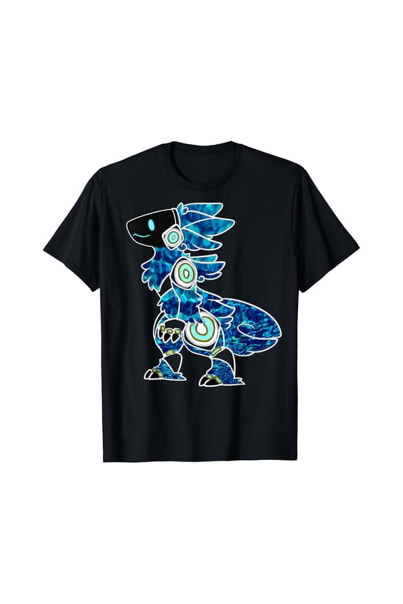 Protogen Furry Fursuit Fursona , Sea Blue pattern T-Shirt