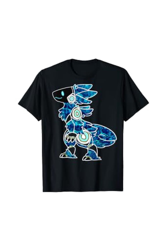 Protogen Furry Fursuit Fursona , Sea Blue pattern T-Shirt